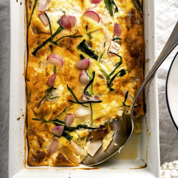 Frittata au fromage cottage